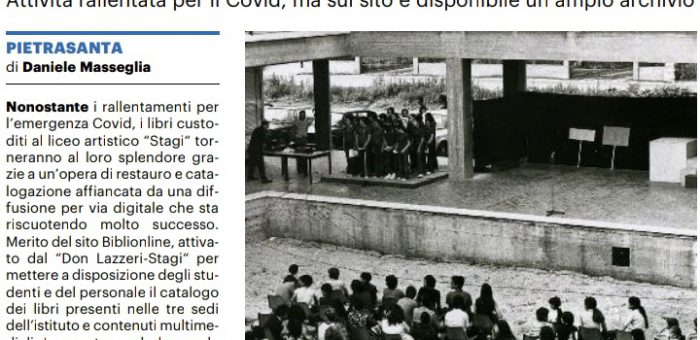 Qloud scuola è sul giornale di Pietrasanta (LU)!